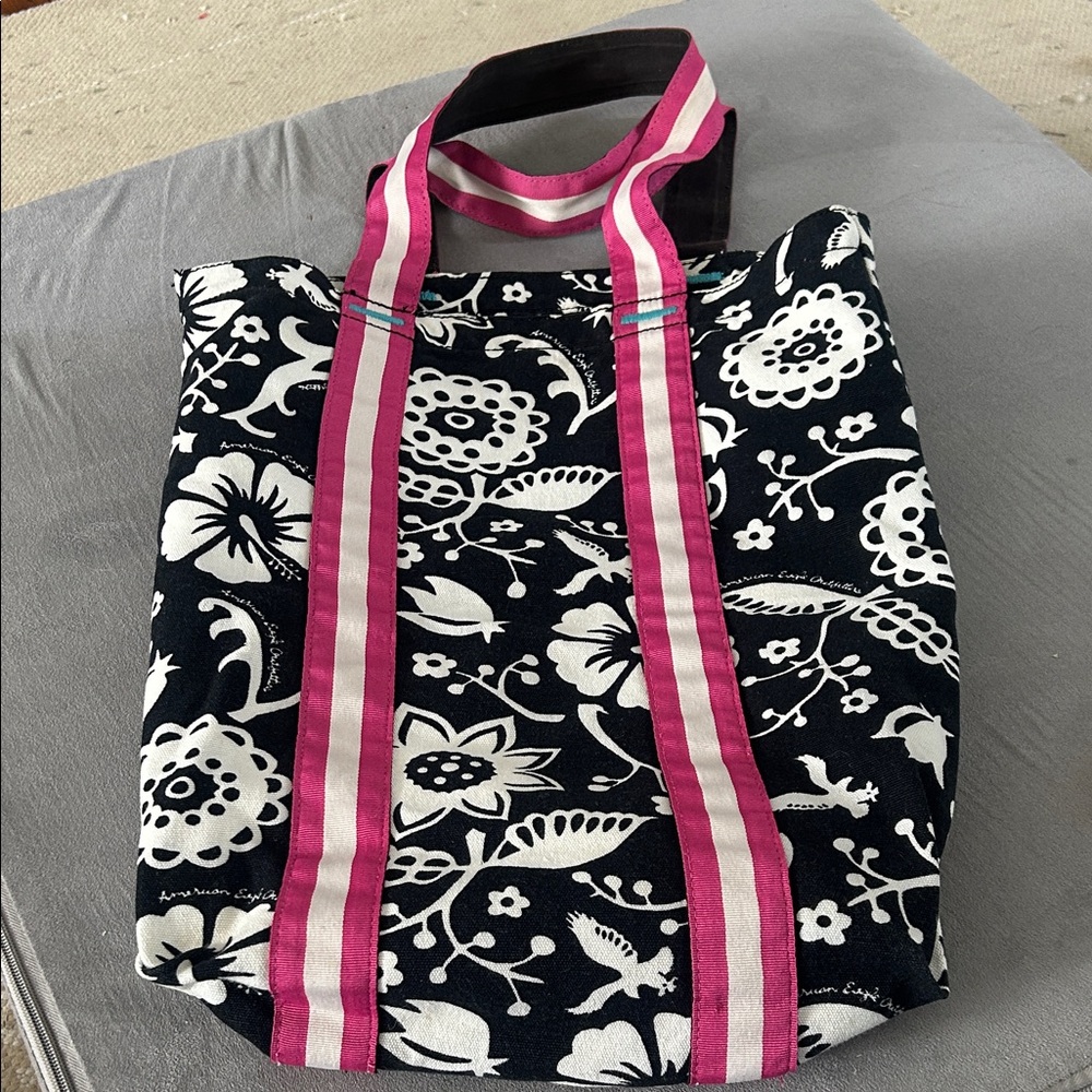 American Eagle Shoulder Bag Tropical Print Summer Bag Retro Floral Y2K